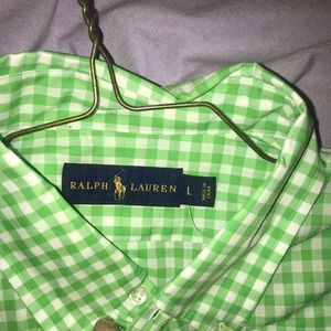 Green brand new Ralph Lauren Button down